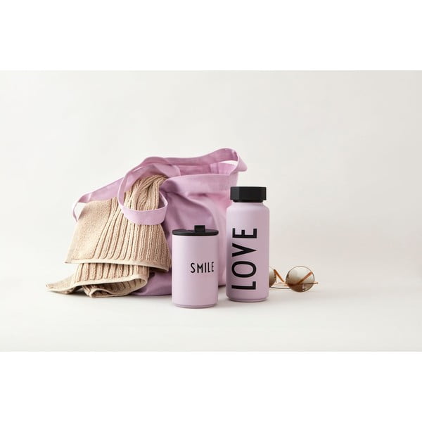 Cană termos mov 350 ml Smile – Design Letters-image-1