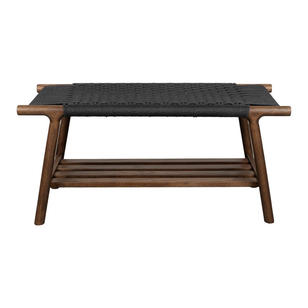 Bancă în culoare naturală închisă din lemn masiv Kintaro – Dutchbone