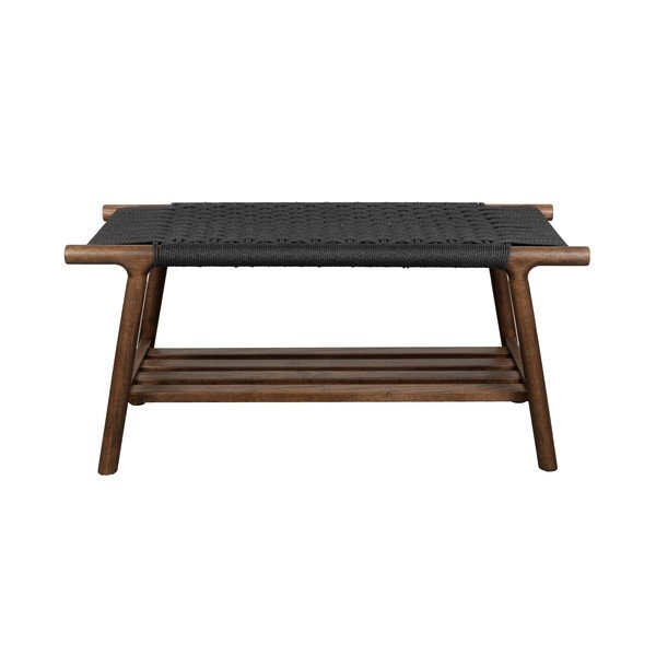 Bancă în culoare naturală închisă din lemn masiv Kintaro – Dutchbone