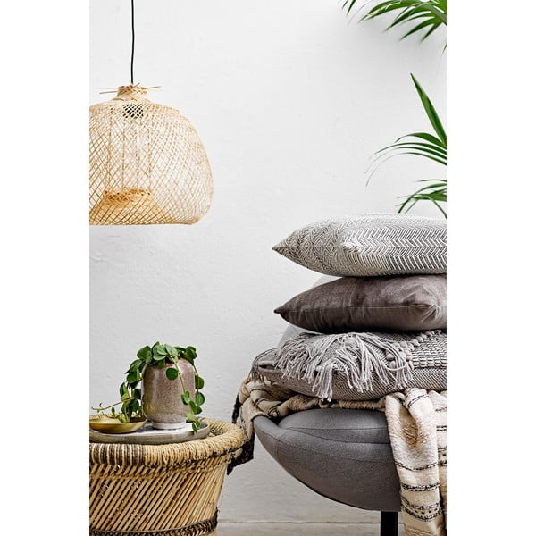 Lustră în culoare naturală cu abajur din bambus ø 42 cm Rodi – Bloomingville-image-1