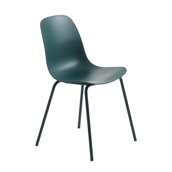 Scaun de dining turcoaz din plastic Whitby – Unique Furniture