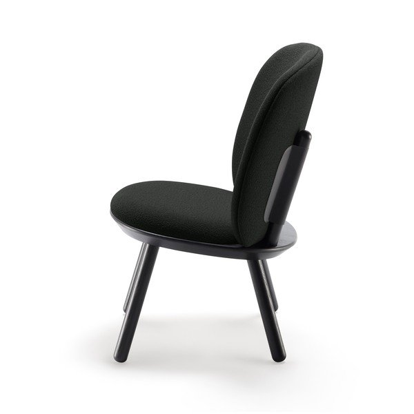 Scaun tapițat din lână EMKO Naïve, negru-image-3