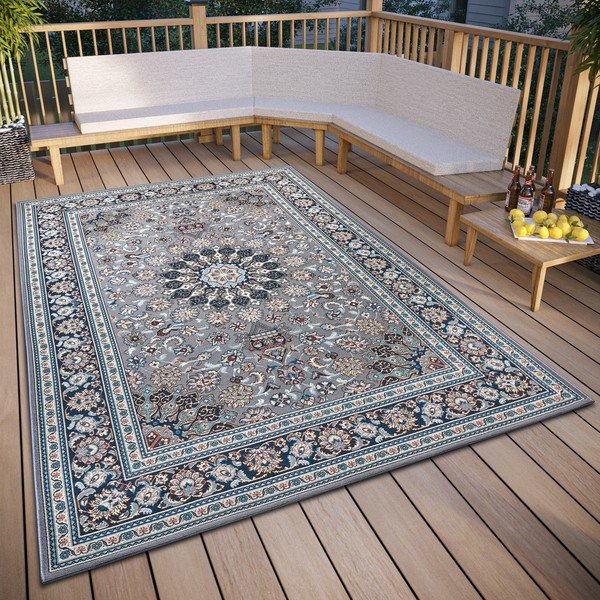 Covor de exterior albastru 200x285 cm Kadi – Hanse Home-image-1
