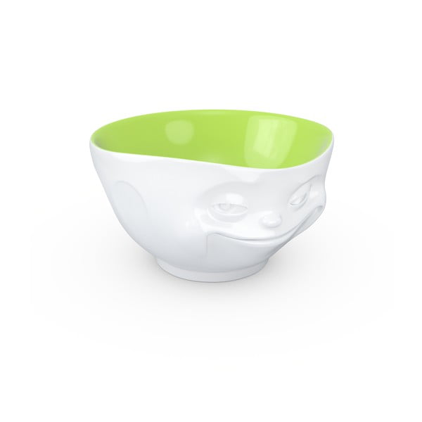 Bol porțelan, zâmbet 58products, alb - fistic-image-2