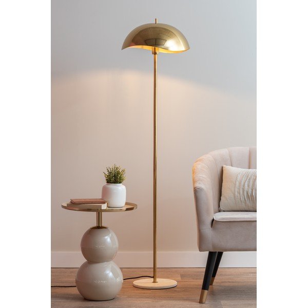 Lampadar auriu cu abajur din metal (înălțime 154 cm) Waved – Leitmotiv-image-1