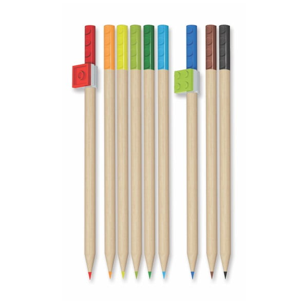 Set 9 creioane colorate LEGO® Mix
