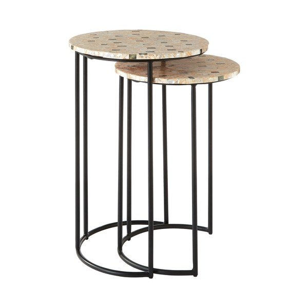 Măsuțe auxiliare 2 buc. rotunde ø 38 cm Halle – Premier Housewares-image-3