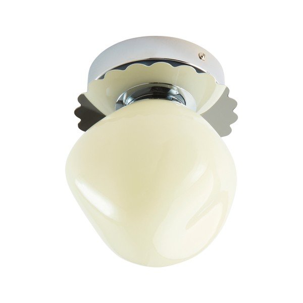 Plafonieră crem/argintiu-lucios din sticlă opal ø 12 cm Bon – Jotex-image-4