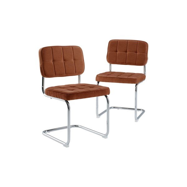 Scaune de dining cărămizii balansoar 2 buc. din metal Heden – Jotex