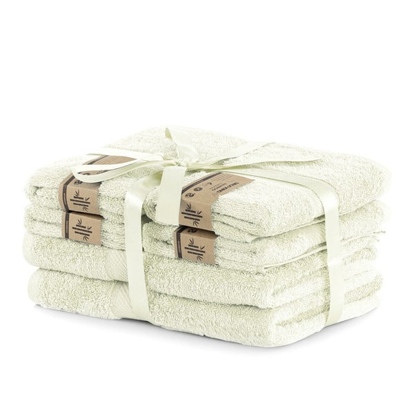 Set 6 prosoape DecoKing Bamby Ecru, crem deschis-image-1