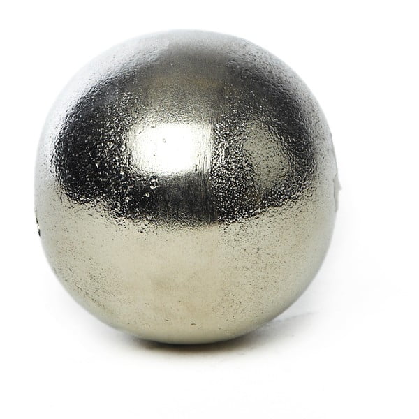 Bilă decorativă Simla Raw, ⌀ 10 cm, argintiu