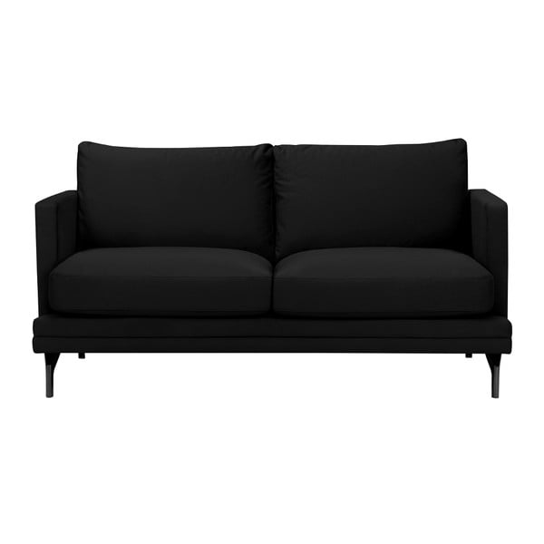 Canapea cu două locuri Windsor & Co Sofas Jupiter, negru