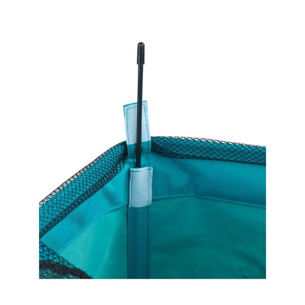 Coș de rufe Wenko Quadro, 79,2 l, albastru petrol-image-1