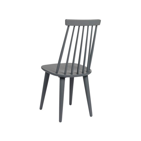 Scaun de dining din lemn de cauciuc Rowico Lotta, gri închis-image-4