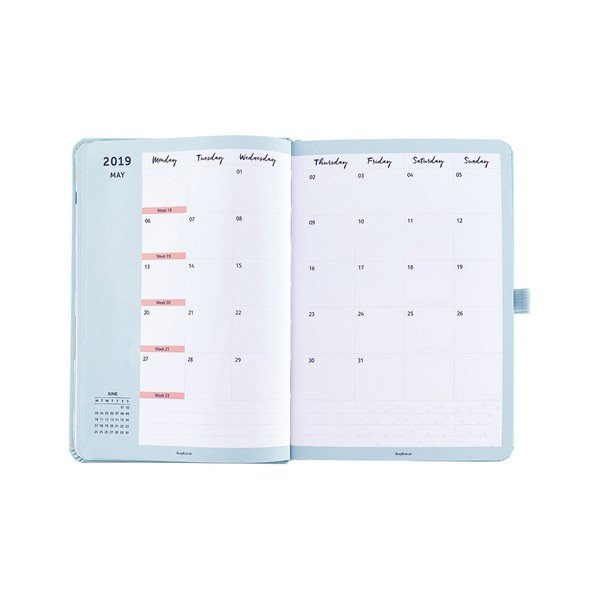 Jurnal pentru anul 2019 cu post-it-uri Busy B Duck Egg-image-2