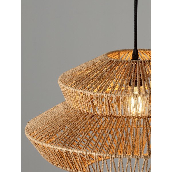 Lustră în culoare naturală cu tapițerie din frânghie ø 50 cm Nua – Nova Luce-image-4
