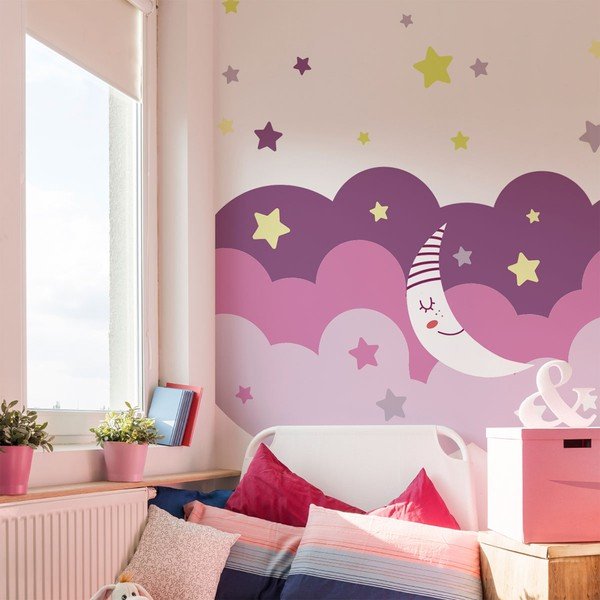Autocolant Ambiance Scandinavian Clouds Starry Sky-image-4