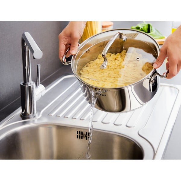 Oală din inox  5 l adecvată pentru plita cu inducție Duetto+ – Tefal-image-1
