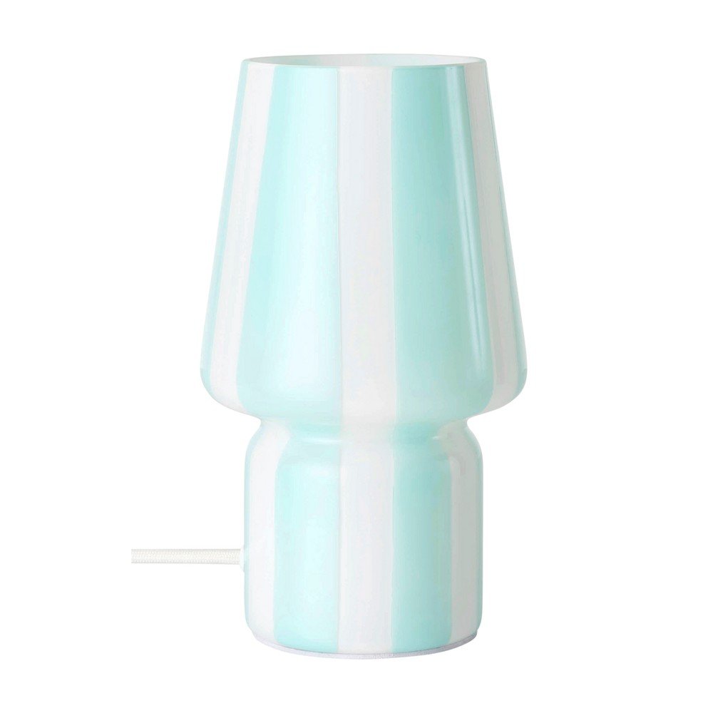 Veioză albă/albastră din sticlă (înălțime 21,5 cm) Carlo – Ellos Home