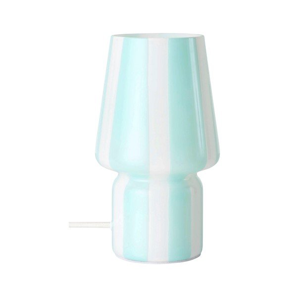 Veioză albă/albastră din sticlă (înălțime 21,5 cm) Carlo – Ellos Home