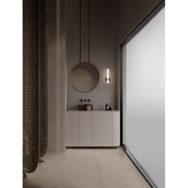 Aplică de perete albă/negru-mat LED din oțel Luca – Nova Luce-image-4