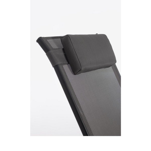 Fotoliu de grădină gri antracit din metal Ercolano – Bizzotto-image-1