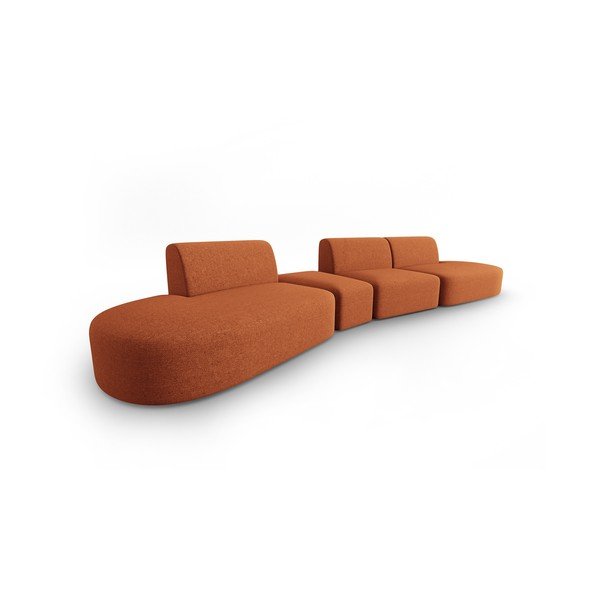 Canapea portocalie 412 cm Shane – Micadoni Home-image-2