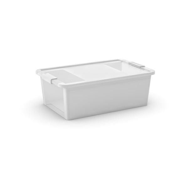 Cutie de depozitare albă din plastic cu capac 55x35x19 cm Bi-Box M – KIS