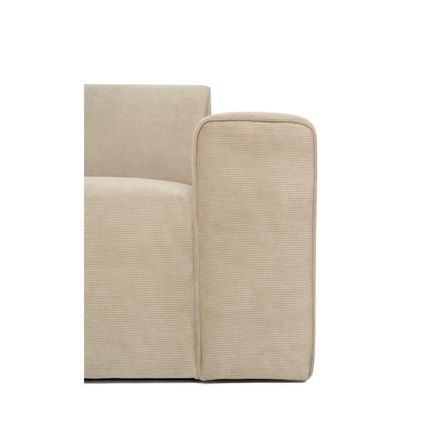 Modul pentru canapea bej   din catifea reiată  (partea dreaptă) Sting - Scandic-image-4