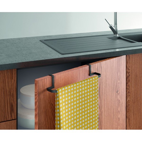 Suport suspendat pentru prosoape Metaltex Galileo Lava, negru-image-1