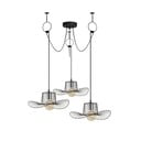Lustră neagră cu abajur din metal ø 78 cm Tel – Opviq lights