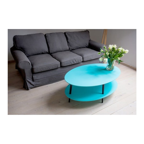 Măsuță rotundă de cafea Ragaba OVO, alb-image-2