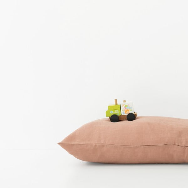 Față de pernă din in pentru copii Linen Tales Nature, 40 x 60 cm, portocaliu-image-2