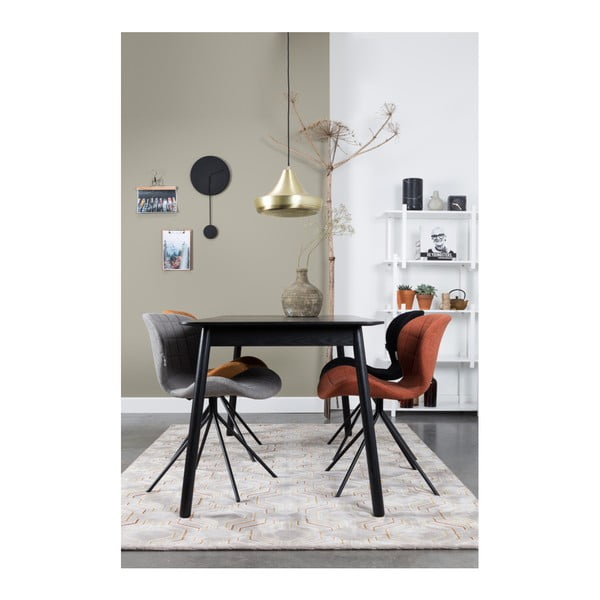 Masă extensibilă Zuiver Glimps, 120 x 80 cm, negru-image-1