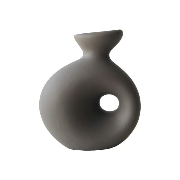 Vază din ceramică Rulina Delta, maro - gri
