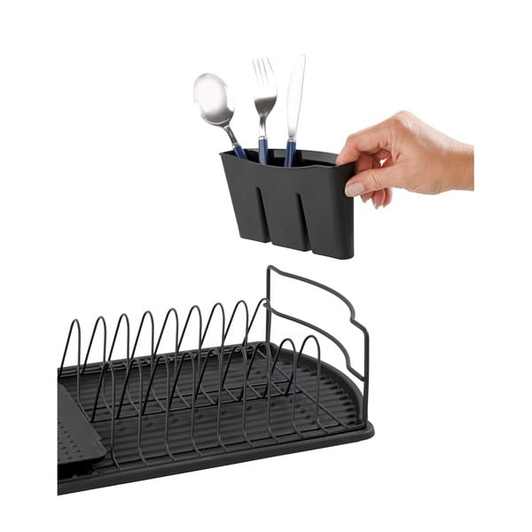 Suport pentru scurs vase Wenko Drip Basic, negru-image-4