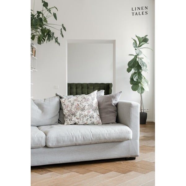 Față de pernă din in Linen Tales, 45 x 45 cm, gri închis-image-1