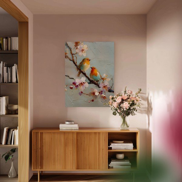 Tablou cu ramă imprimat 60x80 cm Robins – Styler-image-1