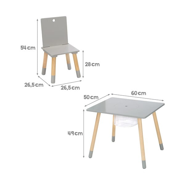 Set de mobilă pentru copii 3 buc. – Roba-image-3