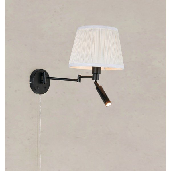Aplică de perete alb-negru LED cu structură flexibilă Pivot – Markslöjd-image-1
