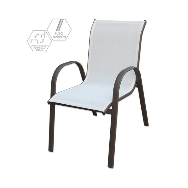 Scaun de grădină negru-alb Clasic – LDK Garden-image-2
