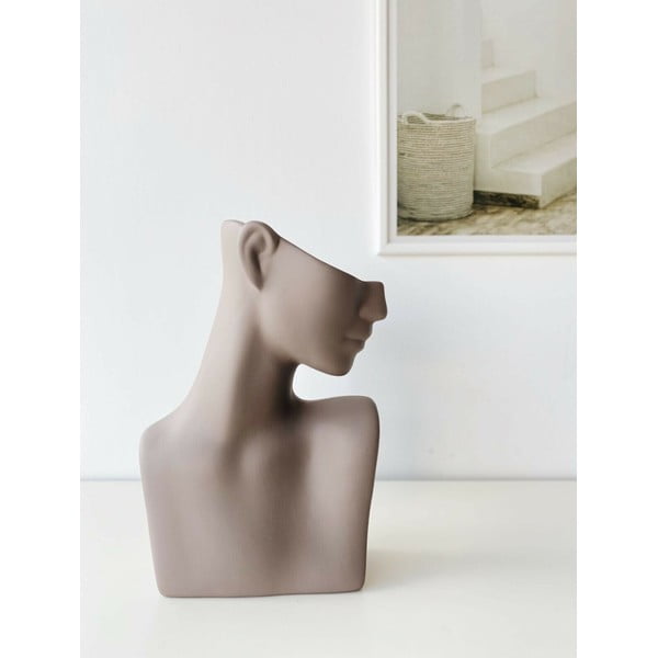 Statuetă din ceramică Rulina Arcturus, maro - gri-image-1