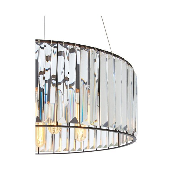 Lustră cu abajur din sticlă ø 50 cm Akiko – Premier Housewares-image-2
