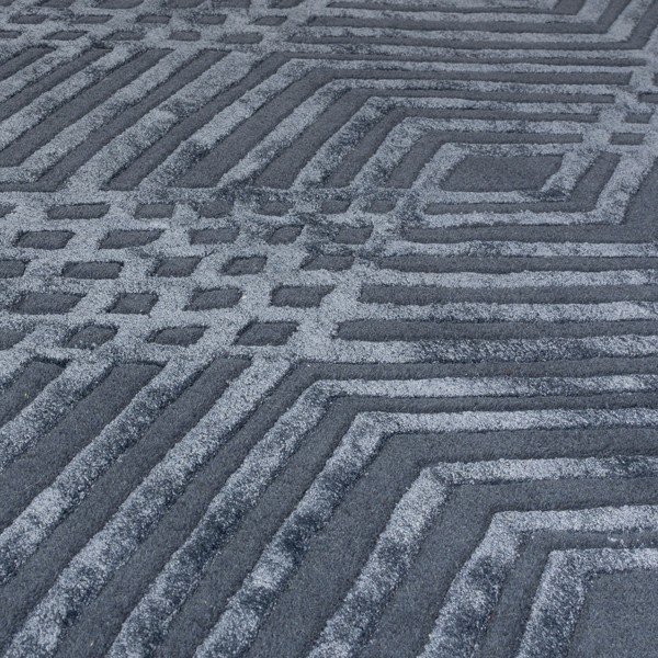 Covor din lână Flair Rugs Diamonds, 160 x 230 cm, albastru-image-2