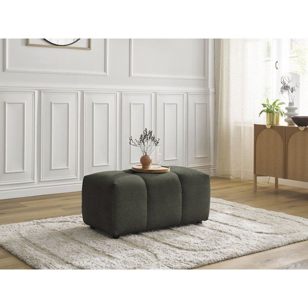 Taburet kaki cu tapițerie din chenille Roxelane – Bobochic Paris-image-4