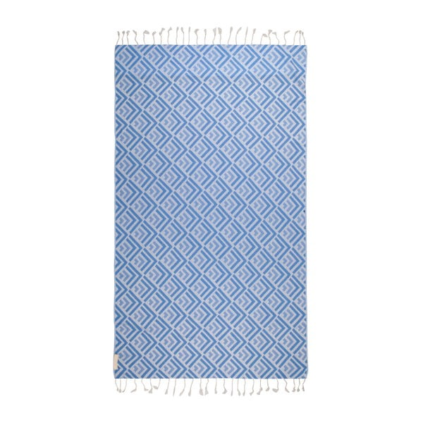 Prosop baie hammam Begonville Hype, 180 x 95 cm, albastru