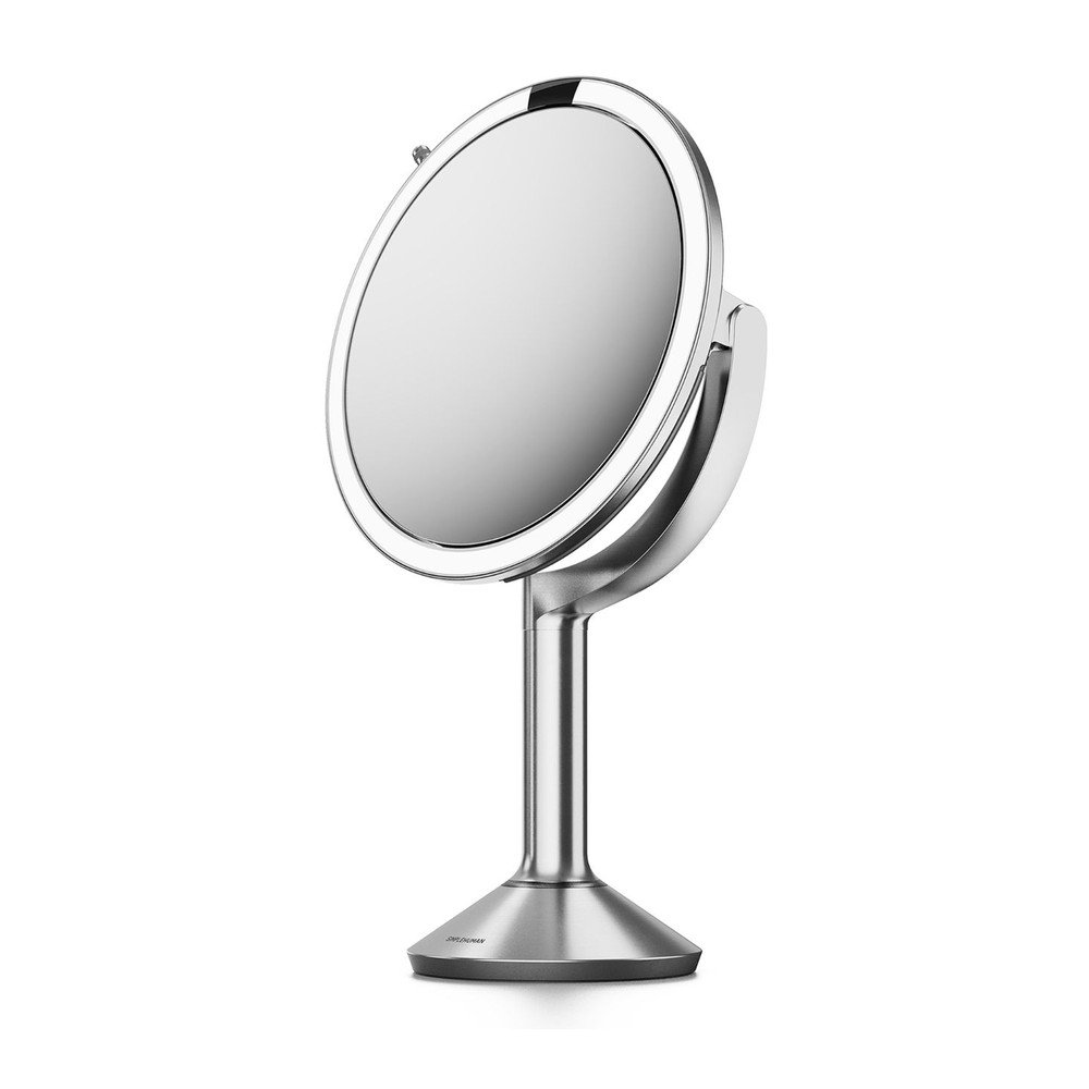 Oglindă cosmetică (mărire 5x/mărire 10x) cu led/de mărire ø 20 cm Trio – simplehuman