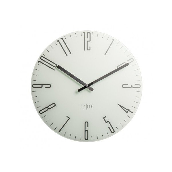 Ceas Fisura Slim White, ⌀ 35 cm
