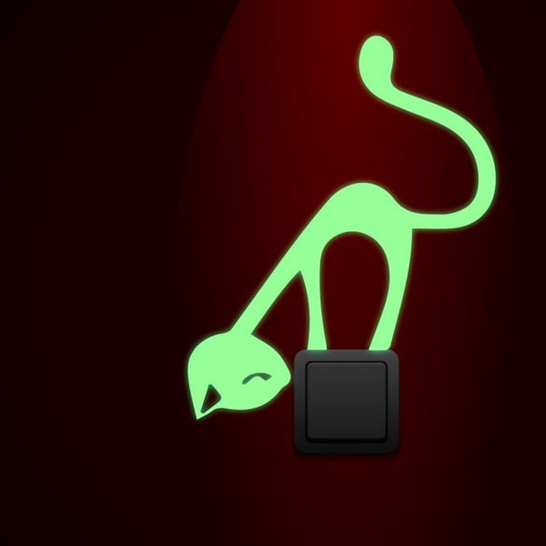 Autocolant fosforescent Ambiance Cute Cat-image-2