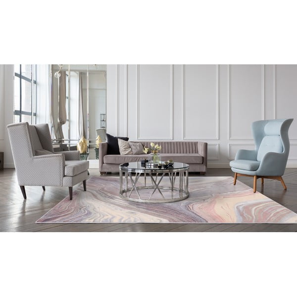 Covor gri din lână 160x240 cm Agate – Agnella-image-1